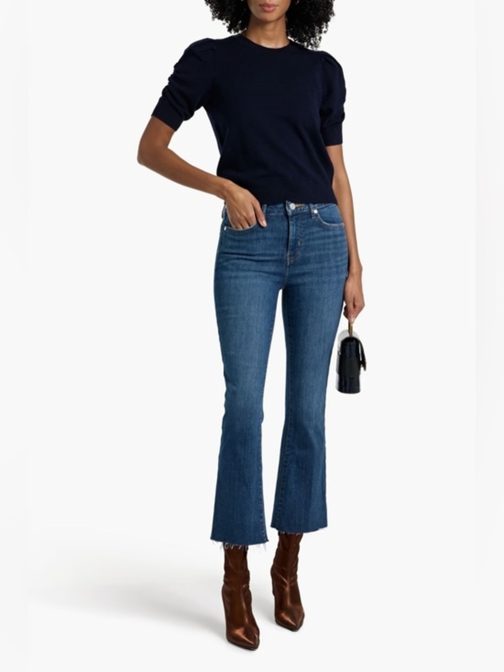 FRAME Le Crop mini boot cropped jeans size 32